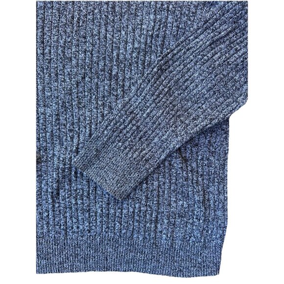 Fairlane Cashmere/Cotton Quarter Zip Pullover Sweater Men's Size Medium Grey - Picture 3 of 8